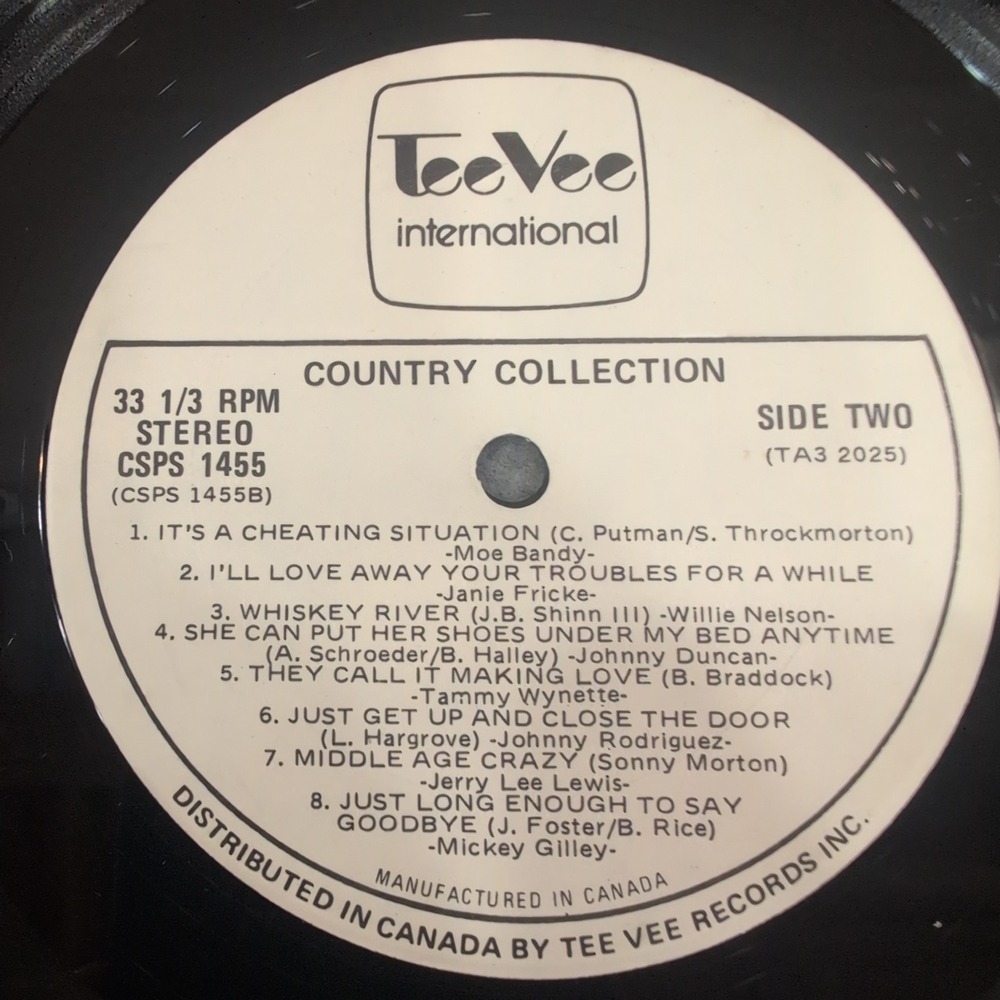 Country Collection Various Artists Vinyl LP Willie Nelson Tammy Wynette TA3 2025 - Picture 4 of 6